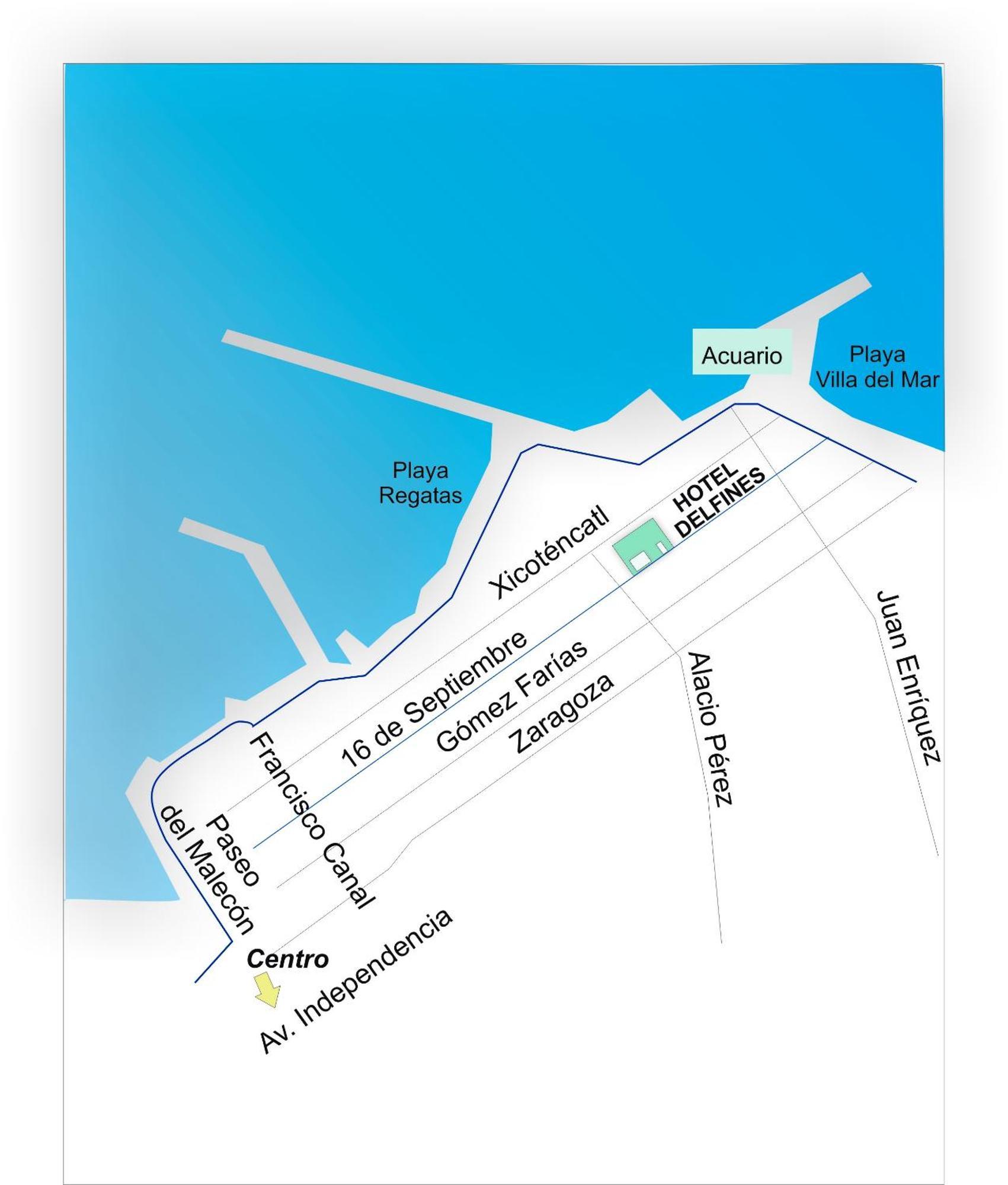 Hotel Delfines - A 2 Calles Del Acuario Veracruz Eksteriør bilde